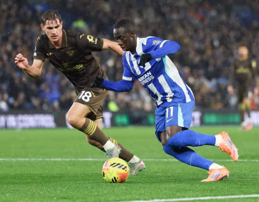 Gol Tunggal Yankuba Minteh Bawa Brighton Taklukkan Sunderland di Stadium of Light