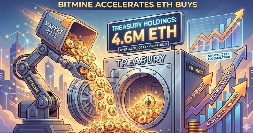 Bitmine Percepat Akumulasi ETH: Cadangan Korporasi Tembus 4,6 Juta Koin