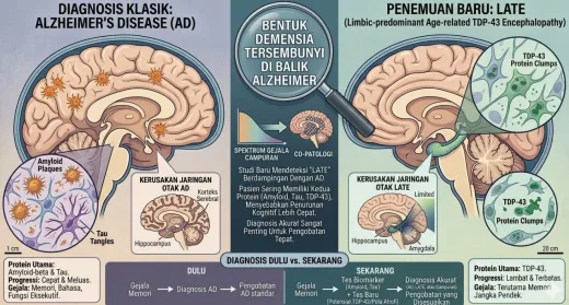 Demensia Tersembunyi: Studi Ungkap Penyakit LATE yang Sering Menyamar sebagai Alzheimer