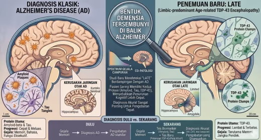 Demensia Tersembunyi: Studi Ungkap Penyakit LATE yang Sering Menyamar sebagai Alzheimer