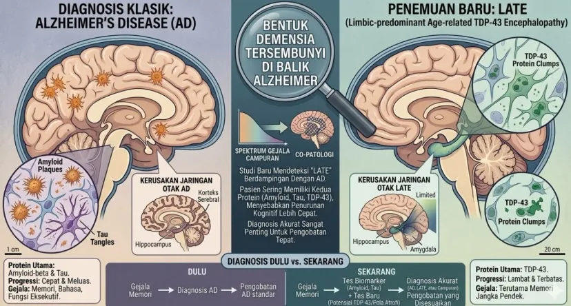 Demensia Tersembunyi: Studi Ungkap Penyakit LATE yang Sering Menyamar sebagai Alzheimer