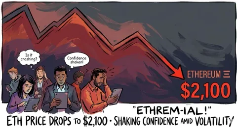 Harga Ethereum Anjlok ke $2.100: Kepercayaan Investor Terguncang di Tengah Volatilitas Tinggi