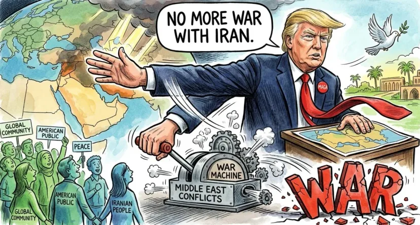 Trump Beri Sinyal Akhir Perang Iran: Klaim Target Militer Hampir Habis