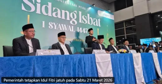 Tok! Pemerintah Tetapkan Idul Fitri 1447 H Jatuh pada Sabtu, 21 Maret 2026