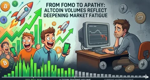 Dari FOMO ke Apatis: Volume Altcoin Cerminkan Kelelahan Pasar yang Mendalam
