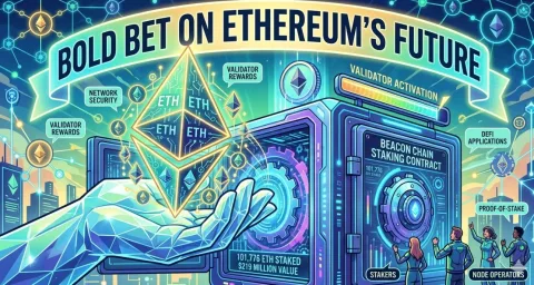 Taruhan $219 Juta: Penambahan 101.776 ETH ke Jaringan Staking