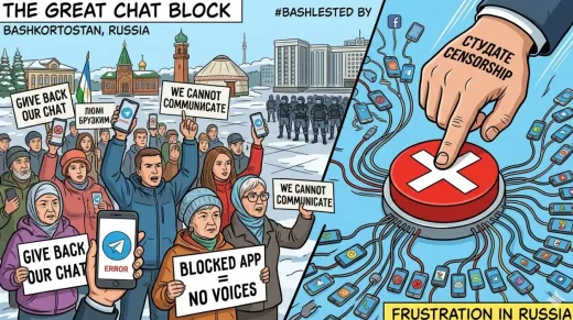 Sensor Digital Rusia: Blokir Aplikasi Pesan demi Redam Protes Massal