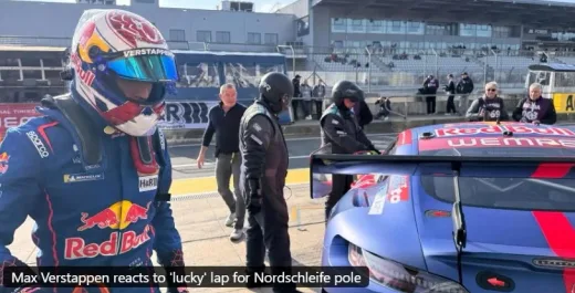 Reaksi Max Verstappen: Mengaku "Beruntung" Bisa Amankan Pole di Nordschleife