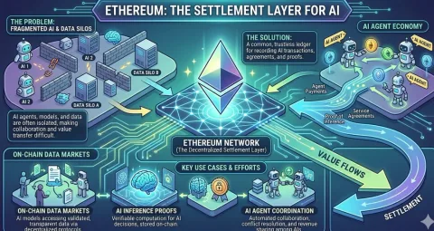 Ethereum Incar Posisi Infrastruktur Utama Penyelesaian Transaksi Kecerdasan Buatan Global