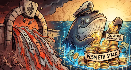 Whale OG Ethereum Bangun Kembali Portofolio 19 Juta Dolar di Tengah Arus Keluar ETF