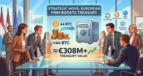Ekspansi Perbendaharaan Digital: Perusahaan Eropa Perkuat Neraca dengan Tambahan 44 BTC
