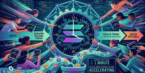 Akselerasi Ekstrim Perdagangan Token Solana dengan Rata Rata Waktu Kepemilikan Hanya Satu Menit