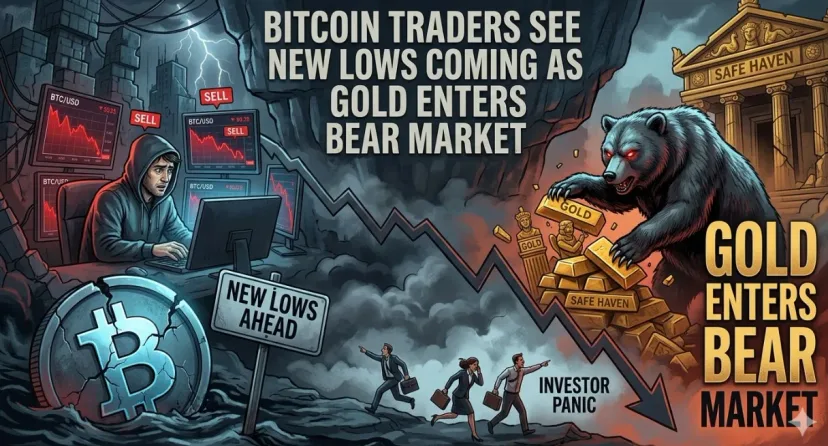Guncangan Aset Aman: Trader Bitcoin Prediksi Penurunan Baru Saat Emas Masuk Bear Market