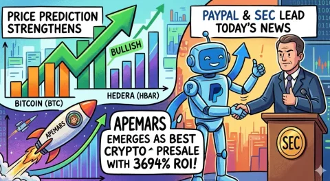 Sentimen Campuran: Ekspansi PayPal vs Tekanan SEC dalam Volatilitas Bitcoin & Hedera