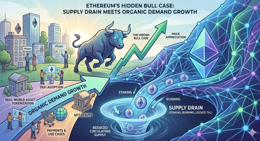 Narasi Bull Tersembunyi: Kelangkaan Suplai Ethereum vs Lonjakan Permintaan Organik