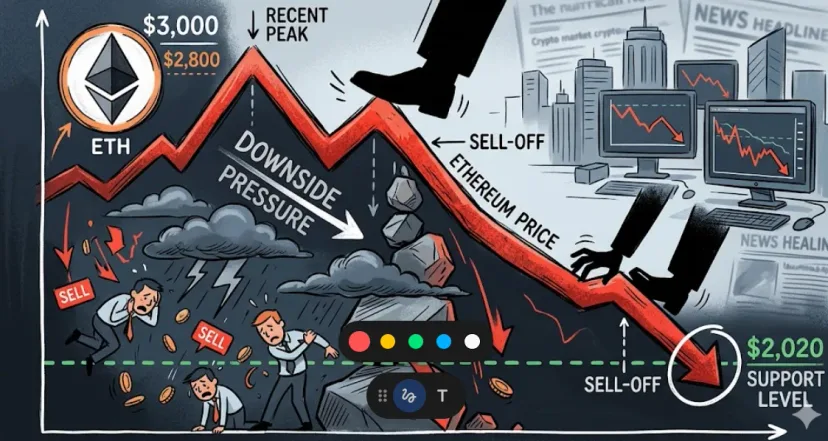 Ethereum di Ujung Tanduk: Harga Merosot Dekati $2.000 Akibat Tekanan Jual Masif