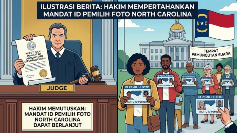 Putusan Hakim: Mandat ID Pemilih Berfoto North Carolina Tetap Berlaku