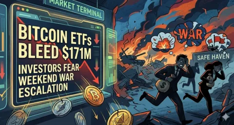 Sentimen "Weekend War": Bitcoin ETF Alami Arus Keluar $171 Juta