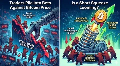 Sentimen Kripto: Taruhan Melawan Bitcoin Meningkat, Apakah "Short Squeeze" Mengintai?