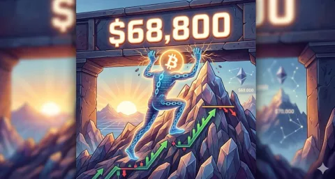 Analisis Teknikal: Bitcoin Terjepit di Bawah Resistansi $68,800