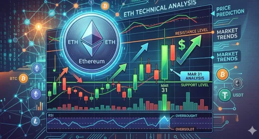 Ethereum di Persimpangan! Analisis Teknikal ETH 31 Maret Tunjukkan Konsolidasi Kritis