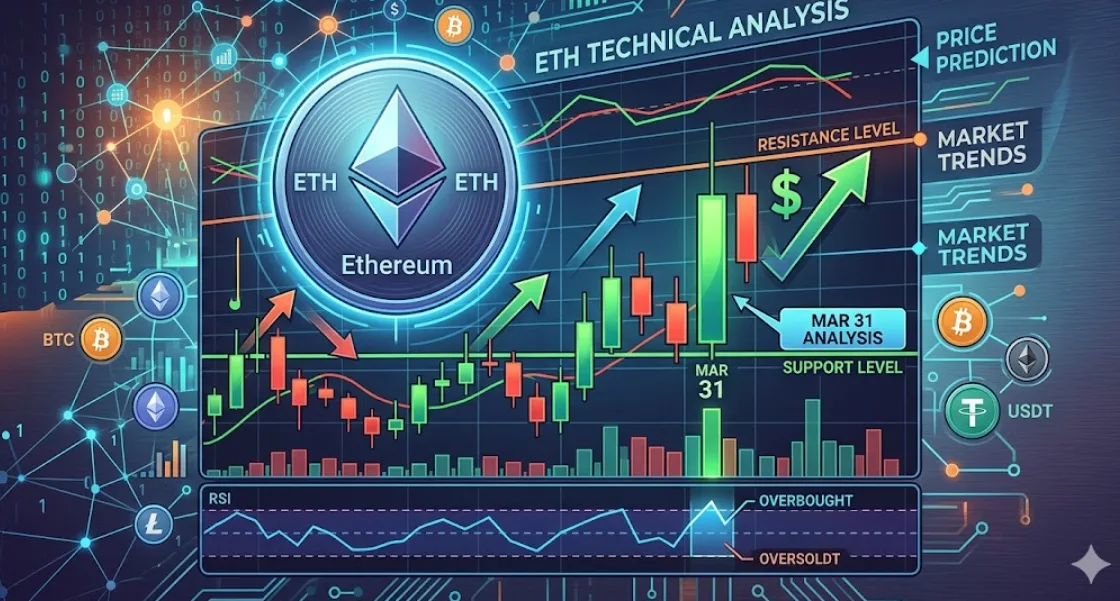Ethereum di Persimpangan! Analisis Teknikal ETH 31 Maret Tunjukkan Konsolidasi Kritis