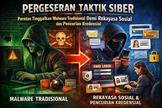 Pergeseran Taktik Siber: Peretas Tinggalkan Malware Tradisional Demi Rekayasa Sosial dan Pencurian Kredensial
