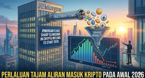 Bearish Signal? JPMorgan Soroti Perlambatan Tajam Arus Kas Masuk Kripto di Awal 2026