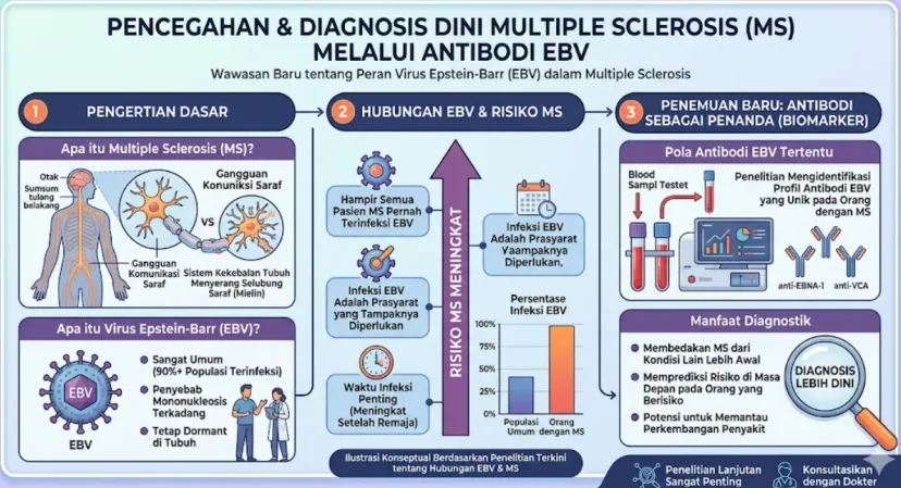 Medical Breakthrough! Antibodi Virus Epstein-Barr Jadi Kunci Diagnosis Dini Multiple Sclerosis 2026