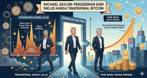The Saylor Cycle! Michael Saylor Nyatakan Bitcoin Resmi Tinggalkan Siklus Harga Tradisional 4-Tahunan