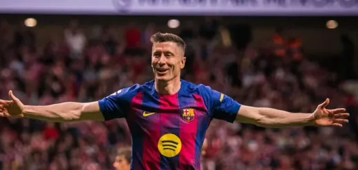 Gol Telat Robert Lewandowski Bawa Pemuncak Klasemen Barcelona Menang Dramatis Atas Atletico Madrid