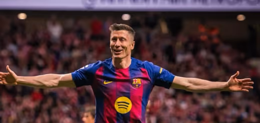 Gol Telat Robert Lewandowski Bawa Pemuncak Klasemen Barcelona Menang Dramatis Atas Atletico Madrid