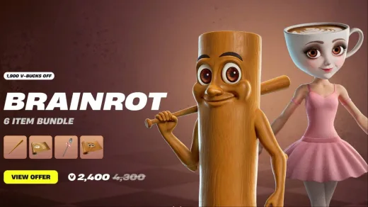Skin 'Brainrot' Fortnite Ternyata Langsung Laris Manis di Item Shop Meski Tuai Kontroversi