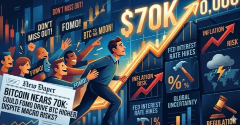 Bitcoin Menuju $70K! Akankah FOMO Menang Melawan Risiko Makro Global?