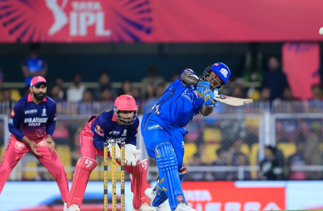 Royals Mengamuk! Cameo Sherfane & Dhir Tak Cukup Selamatkan Mumbai Indians dari Kekalahan Telak