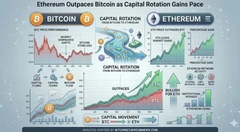 Rotasi Modal Dipercepat: Ethereum Mulai Ungguli Bitcoin di Tengah Optimisme Jaringan