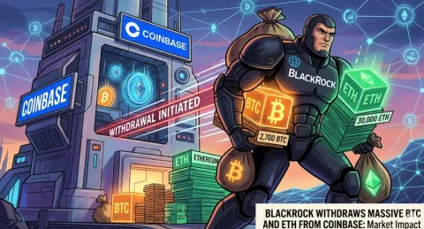 BlackRock Pindahkan Aset: 2.700 BTC & 30.000 ETH Keluar dari Coinbase