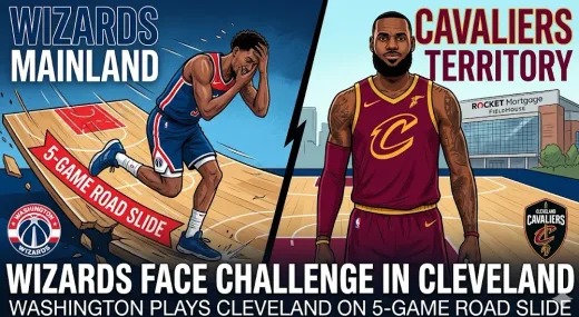 Beban Wizards di Cleveland: Misi Memutus 5 Kekalahan Tandang Beruntun