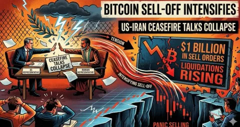 Pasar Guncang: Bitcoin Anjlok Saat Gencatan Senjata AS-Iran Gagal, Picu Jual Paksa $1 Miliar