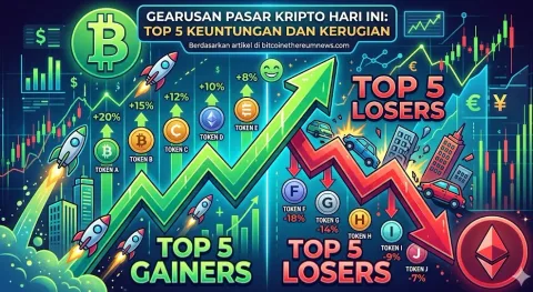 Rapor Merah-Hijau: 5 Aset dengan Lonjakan dan Kejatuhan Tertajam Hari Ini