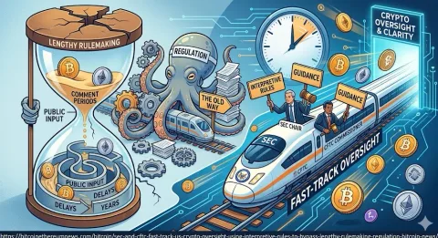 Langkah Kilat Washington: SEC & CFTC Gunakan Aturan Interpretatif untuk Percepat Kontrol Kripto