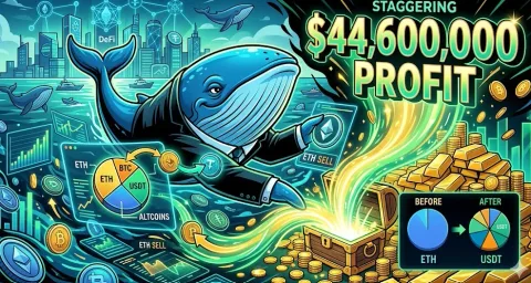 Strategi Sang Paus: Realisasi Profit $44,6 Juta di Tengah Penolakan Harga Ethereum
