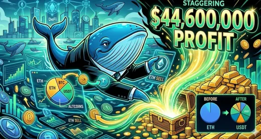 Strategi Sang Paus: Realisasi Profit $44,6 Juta di Tengah Penolakan Harga Ethereum