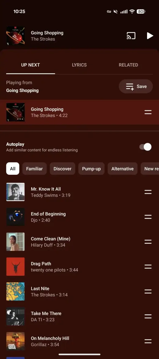YouTube Music Rilis Desain Ulang 'Now Playing' dengan Tampilan Layar Terbagi (Split-View)