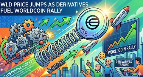 Sentimen AI-Crypto: Pasar Derivatif Dorong Kenaikan Tajam Worldcoin (WLD)