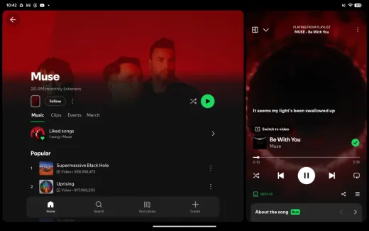 Desain Ulang Aplikasi Tablet Spotify Kini Tersedia untuk Ponsel Lipat Android