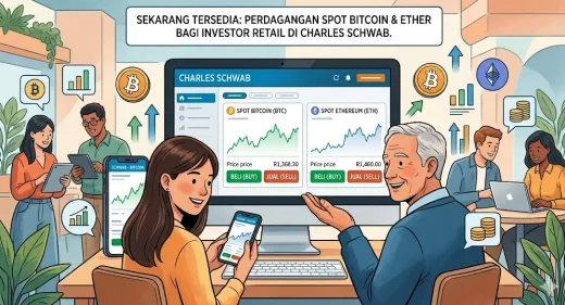 Era Baru Schwab: Jutaan Investor Ritel Kini Bisa Akses Spot Crypto Secara Langsung