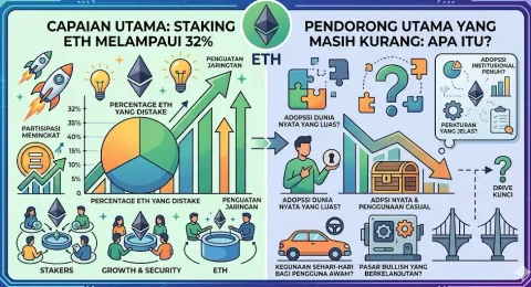 Analisis Ethereum: Rekor Staking 32% Belum Cukup Dongkrak Harga
