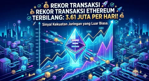 Rekor Transaksi: Ethereum Tembus 3,61 Juta Transaksi Per Hari
