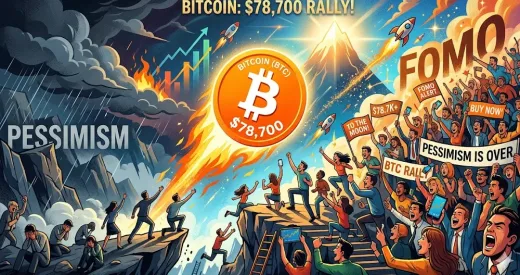 Bitcoin Tembus $78.700: Sentimen Global Berubah Drastis dari Pesimisme Menjadi Euforia FOMO
